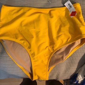 High waisted bikini bottoms